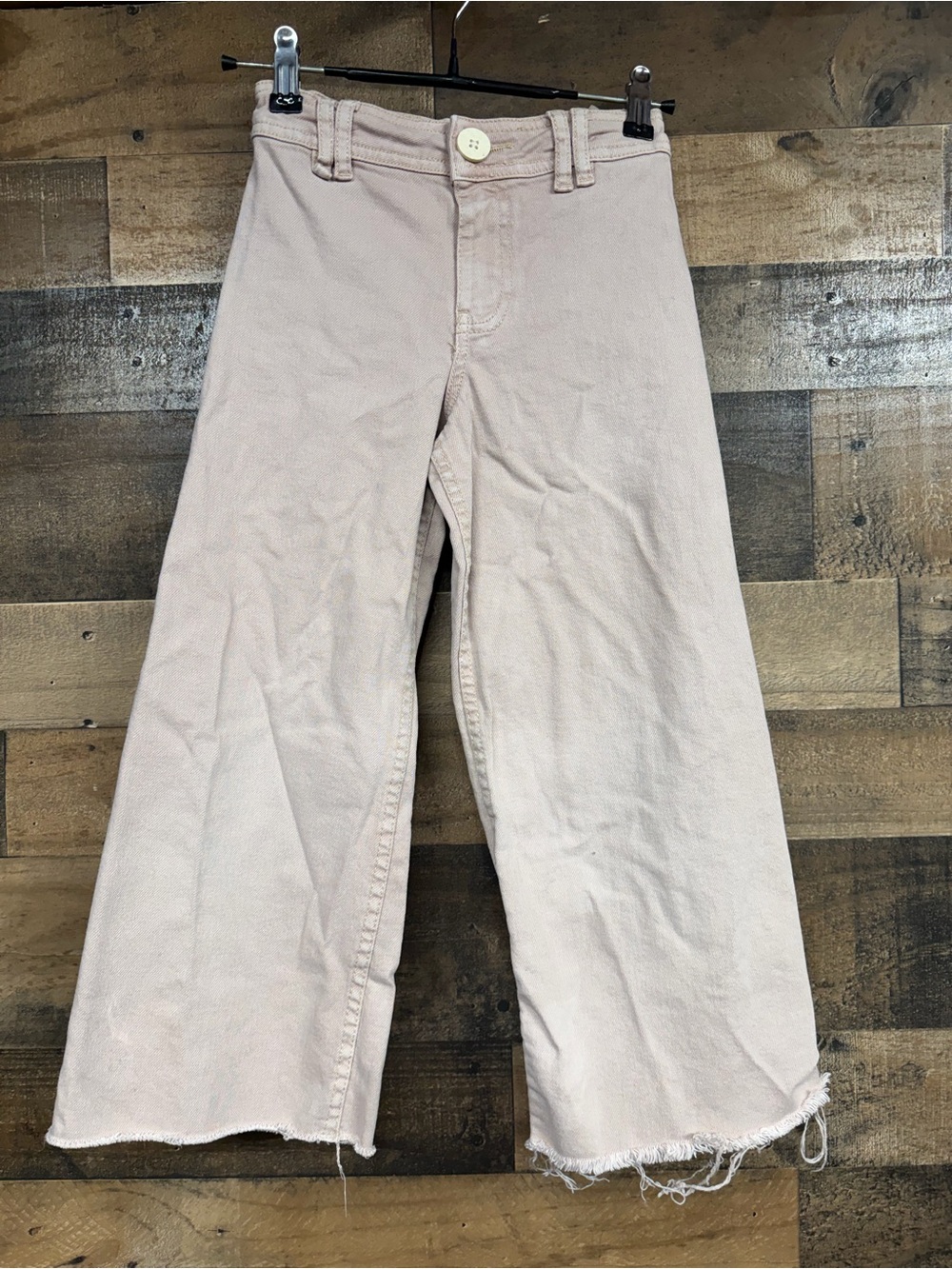Zara wide leg pants in Light Pink